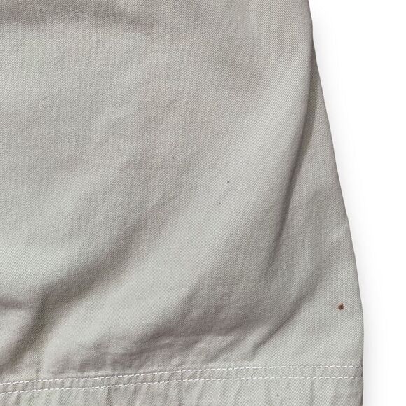 Vintage 90s Embroidered Dress Pistachio Green Pastel Pink Lightweight Denim - Picture 6 of 11